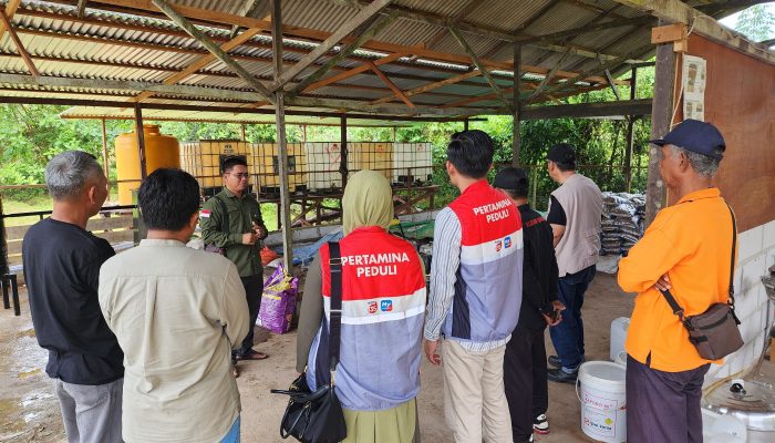 Pertagas Gelar Pelatihan dan Bantuan Pengembangan Pupuk Organik di di Samboja