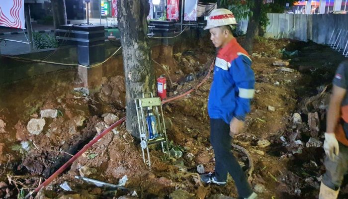 Kebocoran Pipa Gas di Kuningan Timur, PGN Langsung Lakukan Perbaikan