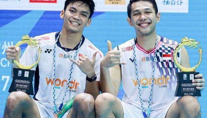Fajar/Fikri Juara China Open 2025, Bungkam Aaron/Soh dalam Dua Gim Langsung