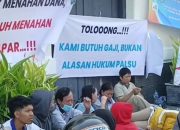 Ribuan Buruh PT Pakerin Gelar Aksi di Surabaya, Desak Pencairan Dana Rp1 Triliun