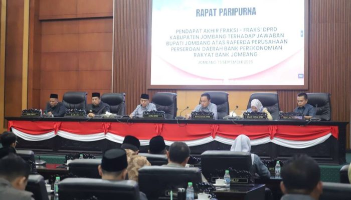 DPRD Jombang Sahkan Perda BPR Bank Jombang, Dorong Ekonomi Kerakyatan