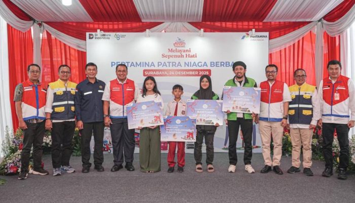 Pertamina Patra Niaga Gelar Program Berbagi untuk Pengemudi Ojol di Surabaya