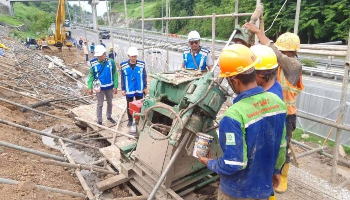 Penguatan Tebing Tol Gempol–Pandaan Dikebut, Rampung Februari 2026