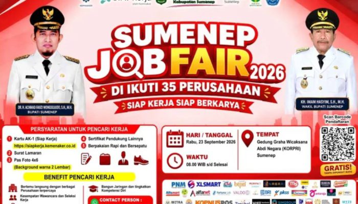 Besok Digelar, Sumenep Job Fair 2026 Tawarkan 2.596 Lowongan Kerja